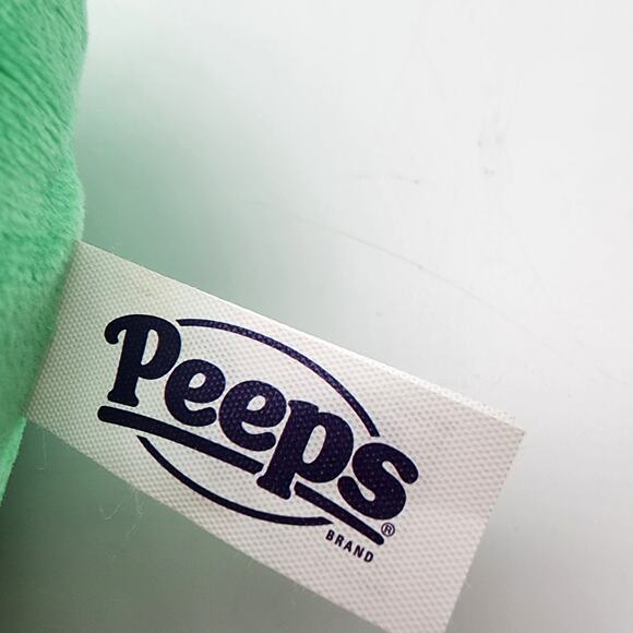 Peeps Green Plush Bunny 13" Super Hero Costume Red Mask Stuffed Animal Toy 2023 - Picture 6 of 8